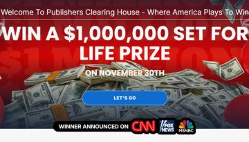 PCH - Win $1,000,000 Set for Life Prize Sweepstakes