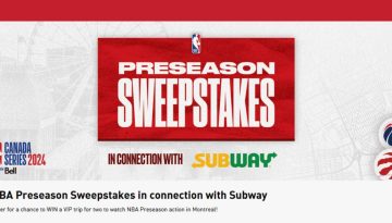 Subway - NBA Preseason Sweepstakes