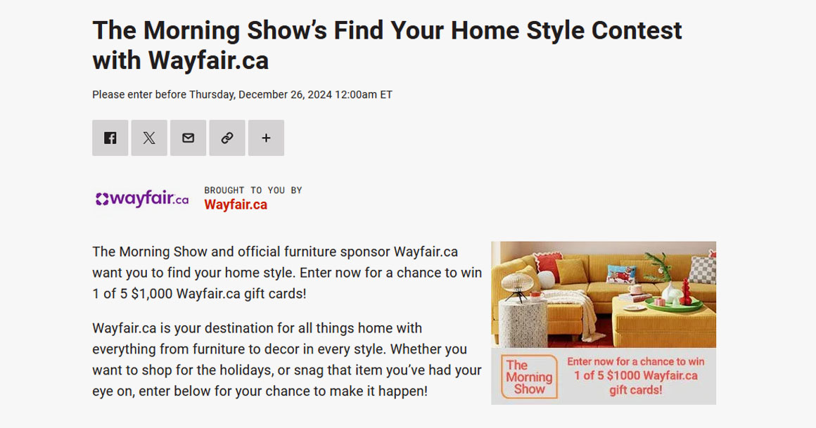 Morning Show’s - Find your Home Style Contest